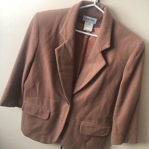 VINTAGE Cashmere Brown Blazer Jacket Coat 🤎💌